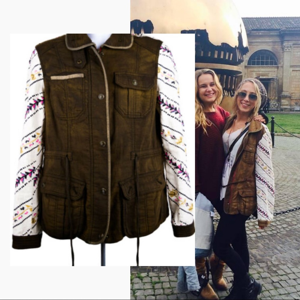 *RARE* Free People Vintage 1970 Military Jacket